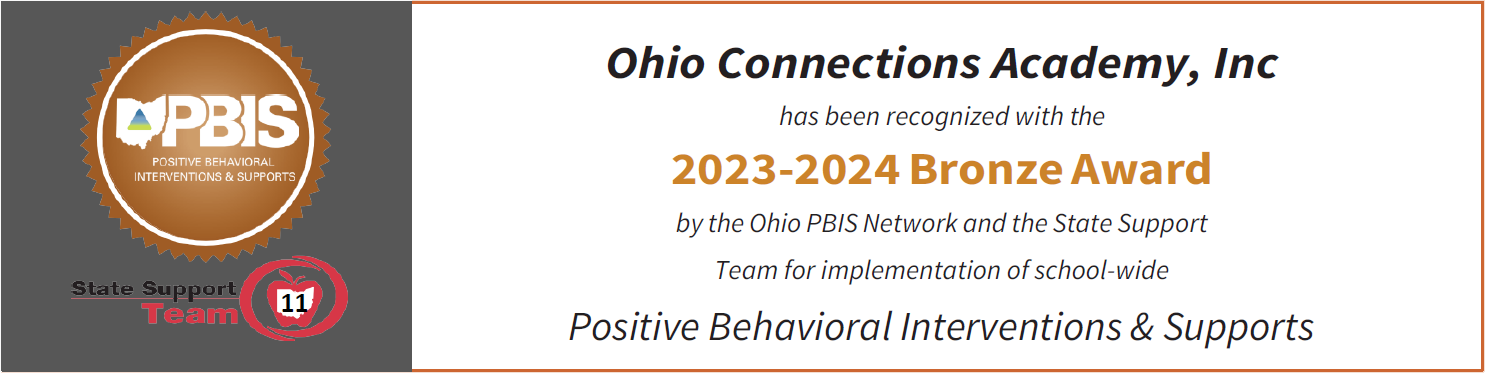 Ohio PBIS Bronze Award for 2023-2024